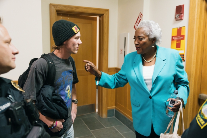 Donna Brazile and William Parocai