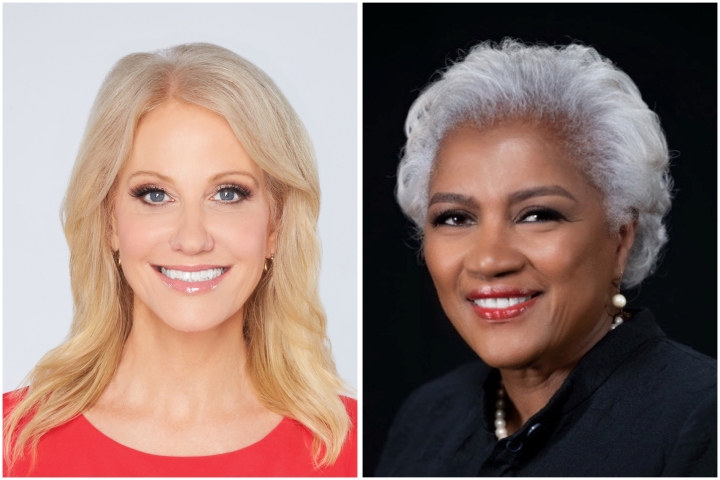 Kellyanne Conway and Donna Brazile