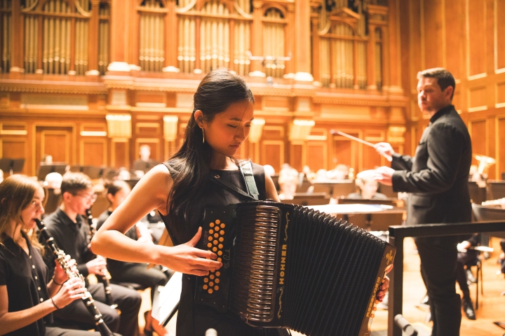 Abi Pak playing accordian