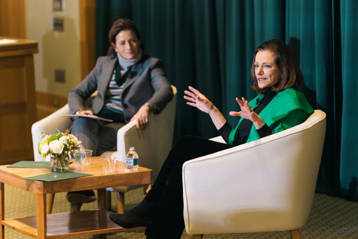 KT McFarland and Joyce Giuffra '91