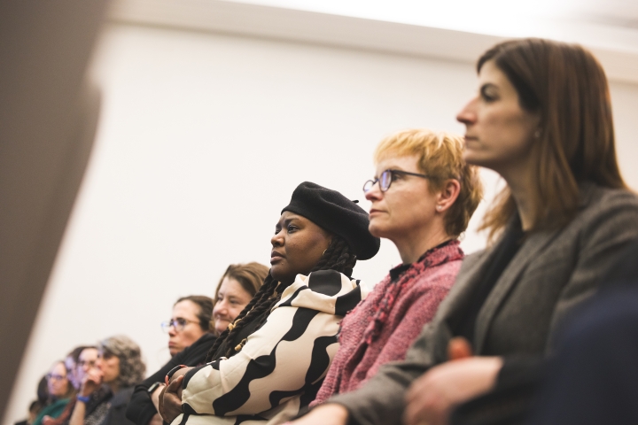 Anita Hill at Dartmouth audience members