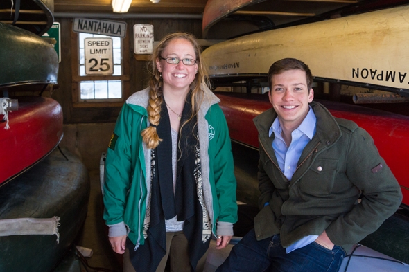 Esteban Castano ’14 and Ellen Davenport ’16,