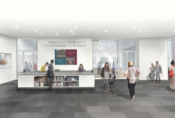 Artist rendering of the Hood Museum of Arts, Center for Object-Based Inquiry