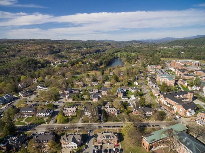 Dartmouth campus from above