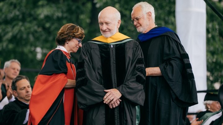 C. Fordham von Reyn receives an honorary degree