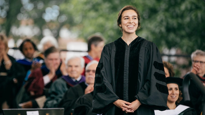 Abbey D'Agostino receives honorary degree