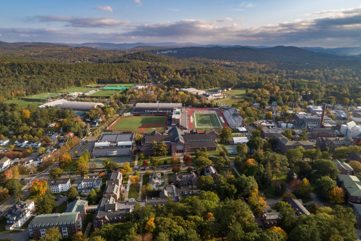 Aerial view of the Dartmouth campus