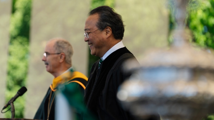 Yo-Yo Ma receives an honorary degree from Dartmouth