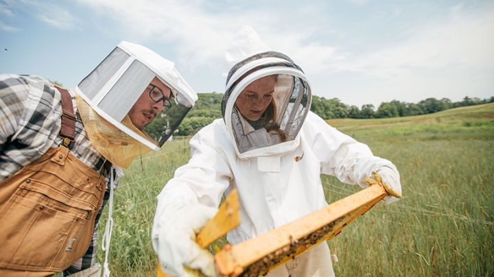 Students help Organic Farm Manager