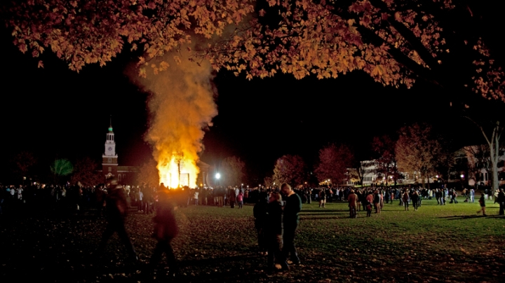 Homecoming bonfire