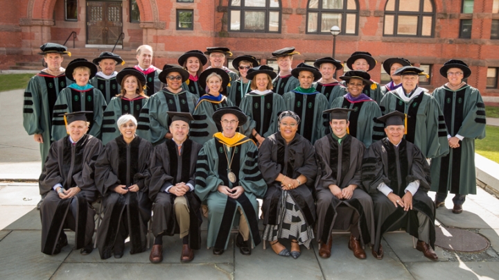 President Phil Hanlon ’77 and members of the Board of Trustees 