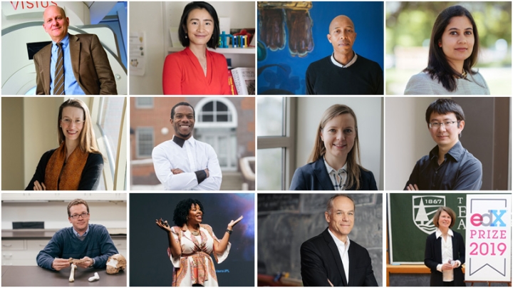 collage of faculty portraits