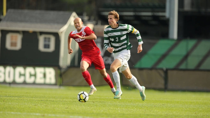 Wyatt Omsberg playing soccer