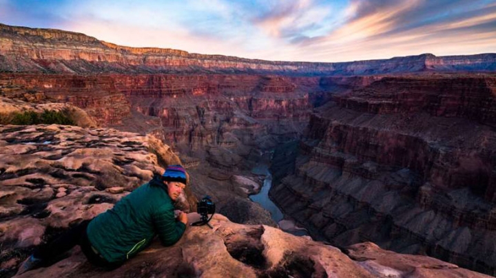 Pete McBride at the Grand Canyon