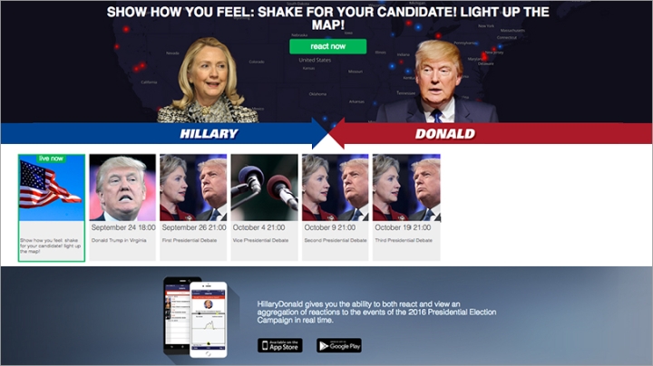 HillaryDonald app