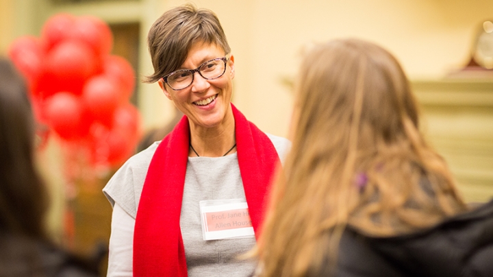 Jane Hill, an associate professor of engineering, is the house professor of Allen House