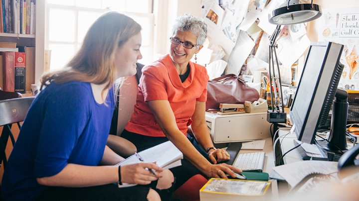 Irene Kacandes Professor of German Studies and Comparative Literatures and Veronica Williamson ’17