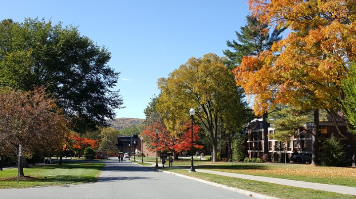 Tuck Drive with autumn foliage