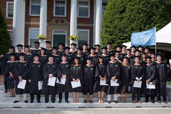 Tuck award winners gather during the Investiture ceremony on June 13.