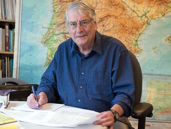 Professor David Lagomarsino in his office