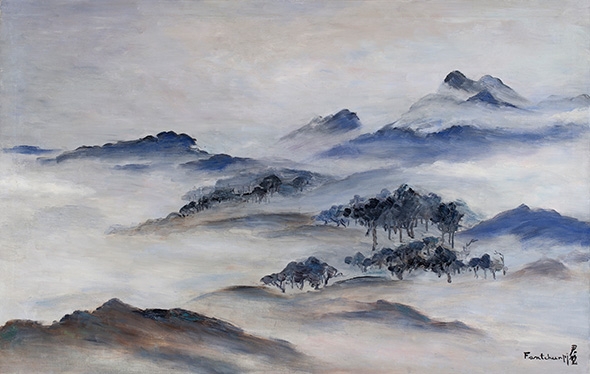 White Mountain Landscape by Fan Tschupi