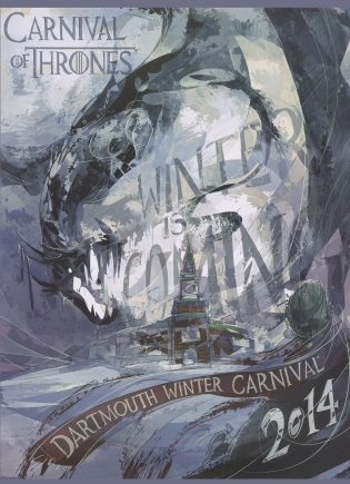 2014 Winter Carnival poster of Game of Thrones