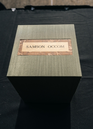 Box that reads &quot;Samson Occom&quot;